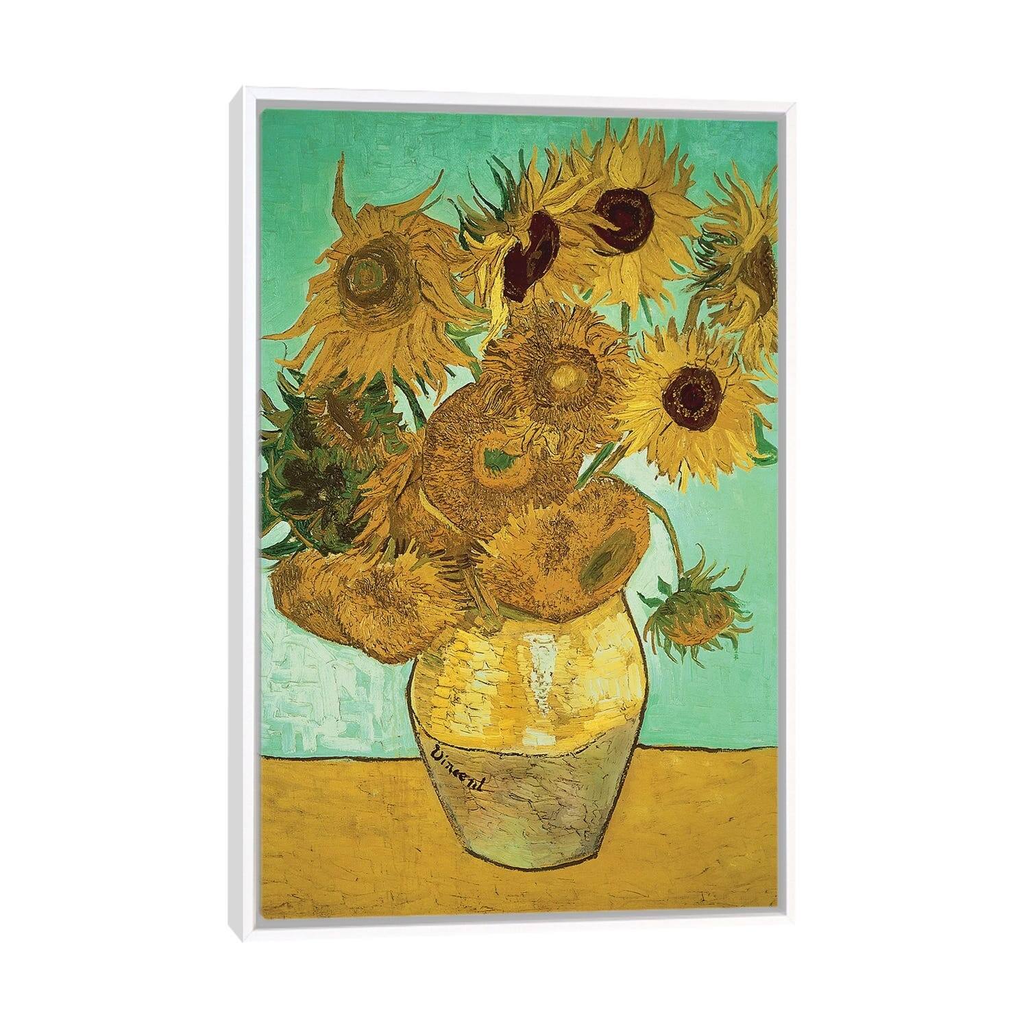 iCanvas "Sunflowers (Third Version), 1888" by Vincent van Gogh Framed